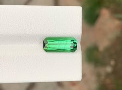 4.45 carati di tormalina verde chiaro naturale sfusa con taglio a cuscino Gemma afgana