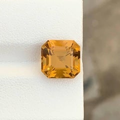 4.45 Carat Natural Loose Orange Citrine For Jewelry Brazilian Gemstone
