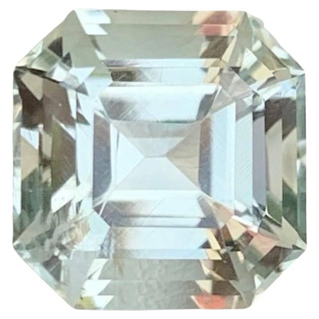 4.45 carats Greenish Amethyst Stone Asscher Cut Natural African Gemstone