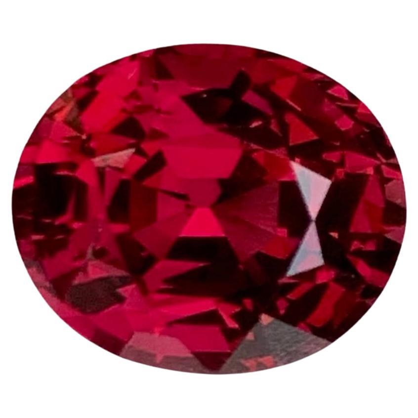 4,45 quilates Granate rojo rosado de umbalita Piedra natural africana talla ovalada
