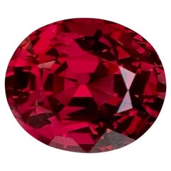 4,45 quilates Granate rojo rosado de umbalita Piedra natural africana talla ovalada