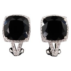 effy onyx earrings $4450 / NEW / EFFY / 10.75 CT Diamond AAA Onyx Earrings / 14K / Top Luxury