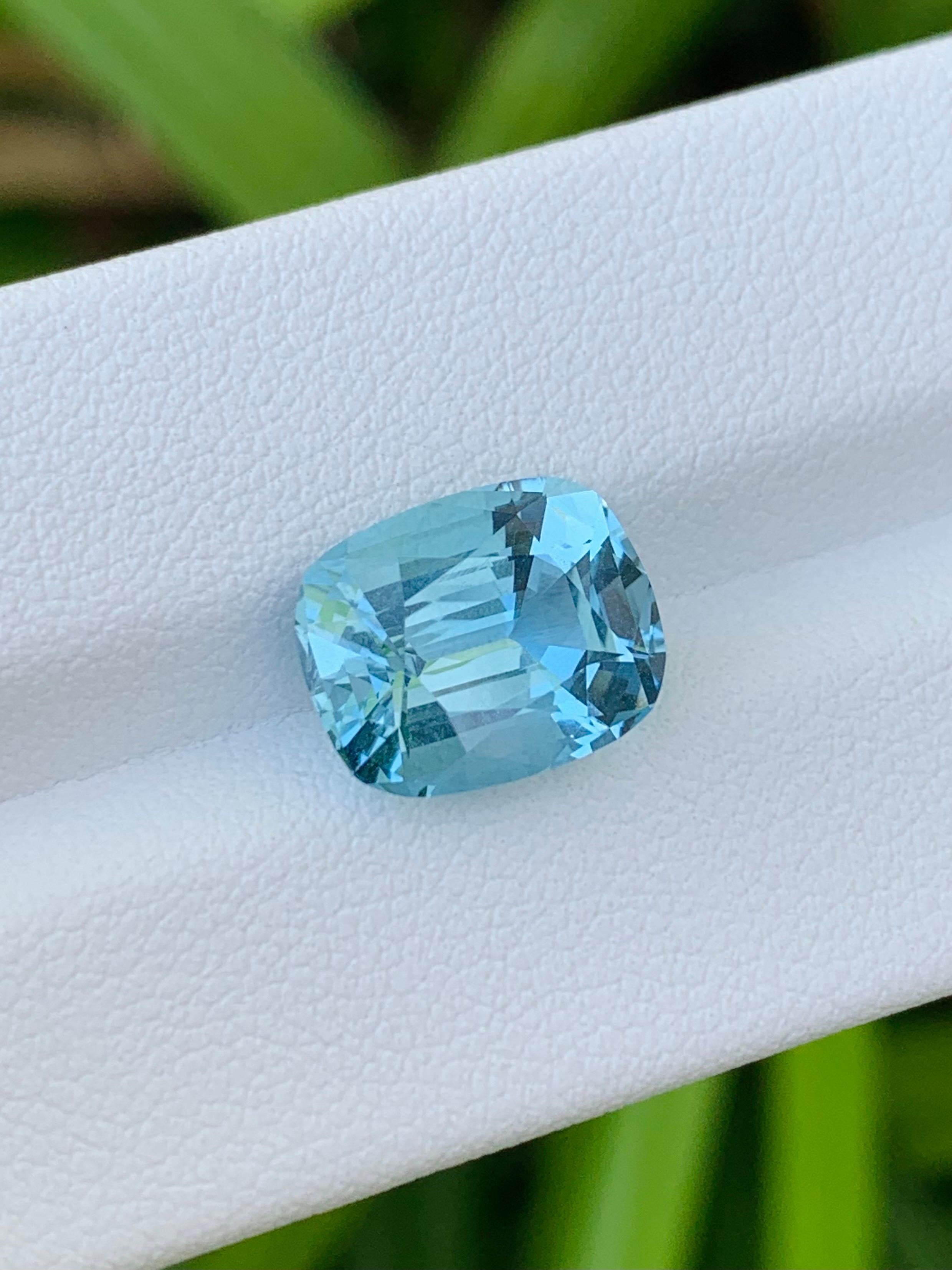 Femenino o masculino 4,46 qt Aguamarina Natural Santa Marina Germeny corte ojo limpio calidad Gema en venta