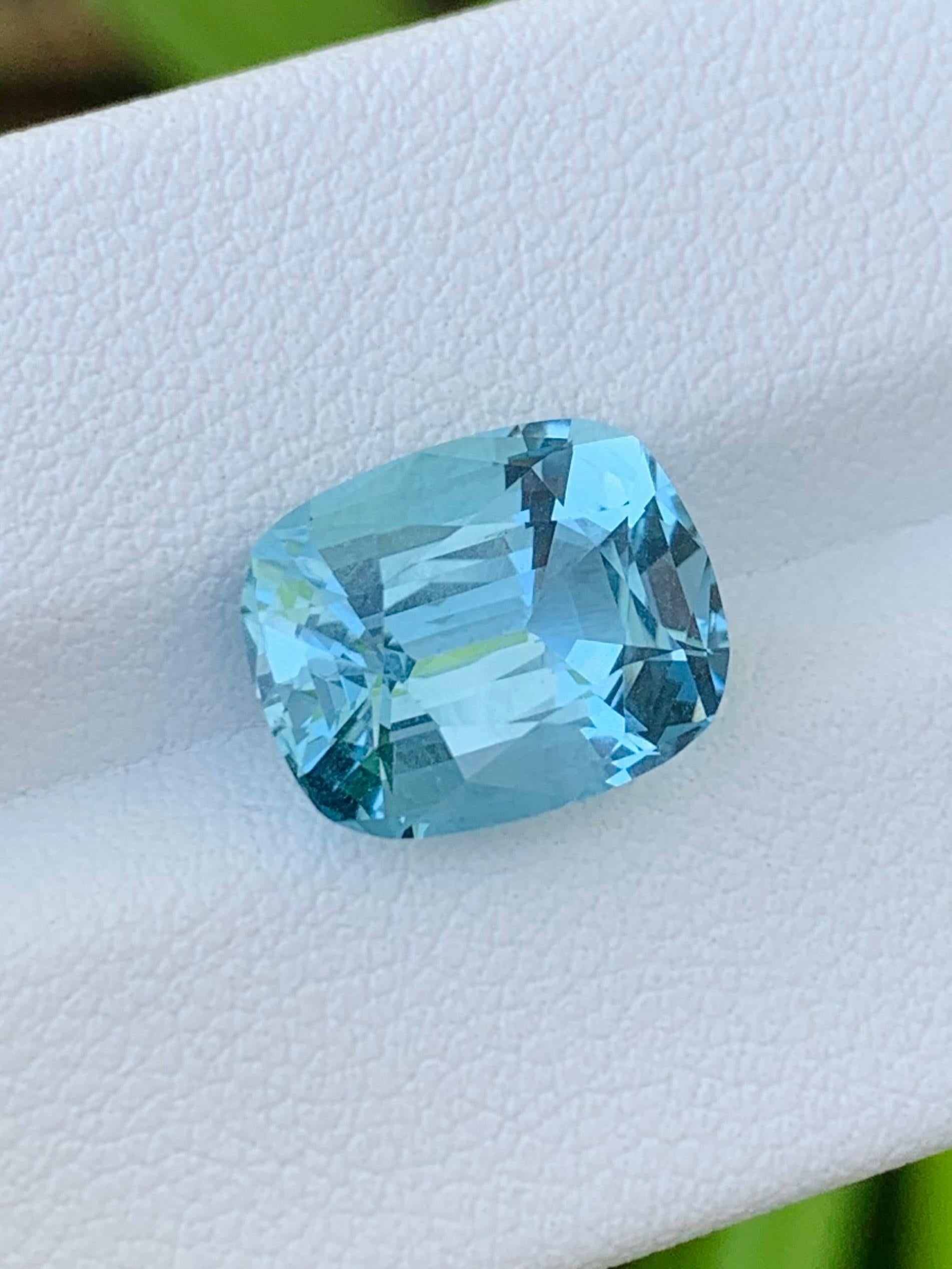 4,46 qt Aguamarina Natural Santa Marina Germeny corte ojo limpio calidad Gema en venta 2