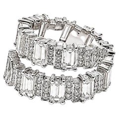 4.46 cts. Diamond Spiral Bypass Ring with Jagged Arrow Design