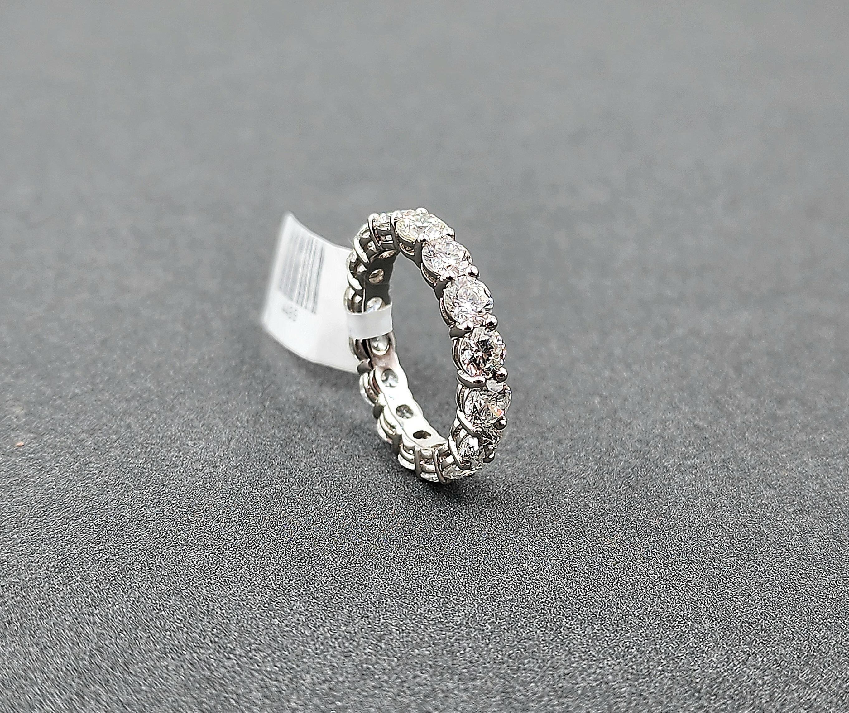4.48 ct Diamond Eternity Ring For Sale 3