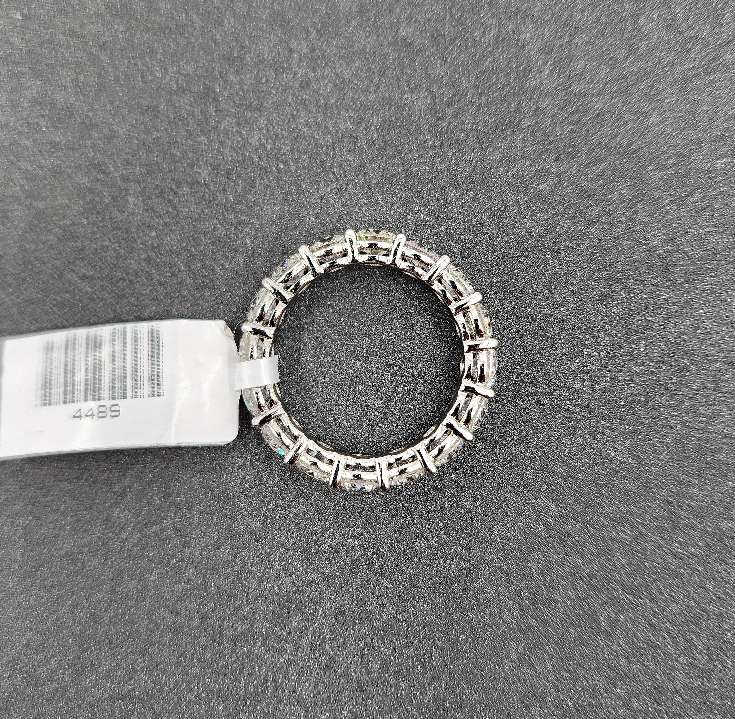 4.48 ct Diamond Eternity Ring For Sale 1