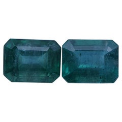 4,48 ct Coppia Smeraldo Taglio Smeraldo