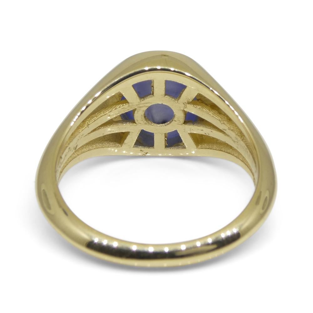 star sapphire signet ring