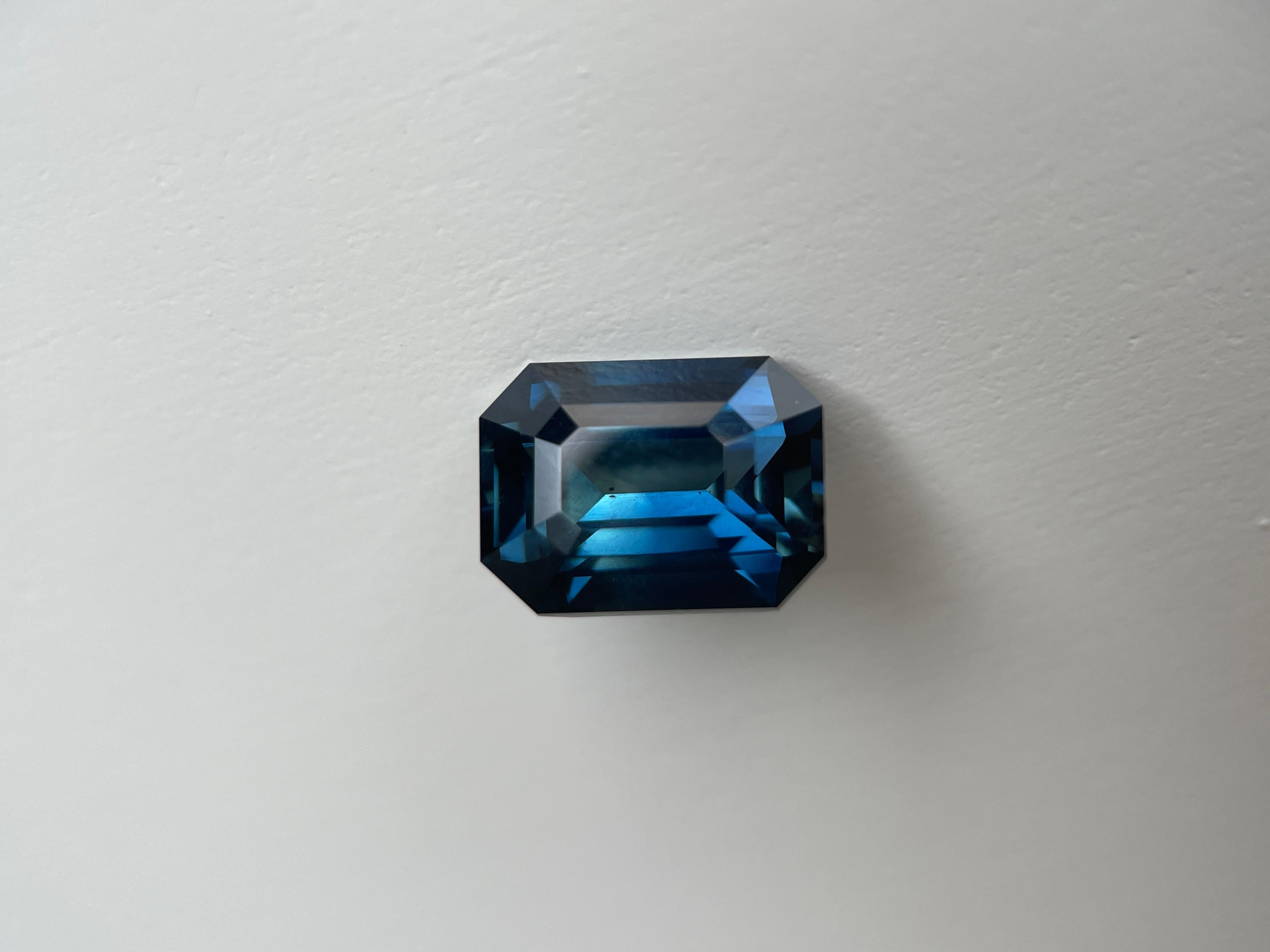 4,48ct natürlicher blauer Saphir - GIA zertifiziert (Art déco) im Angebot
