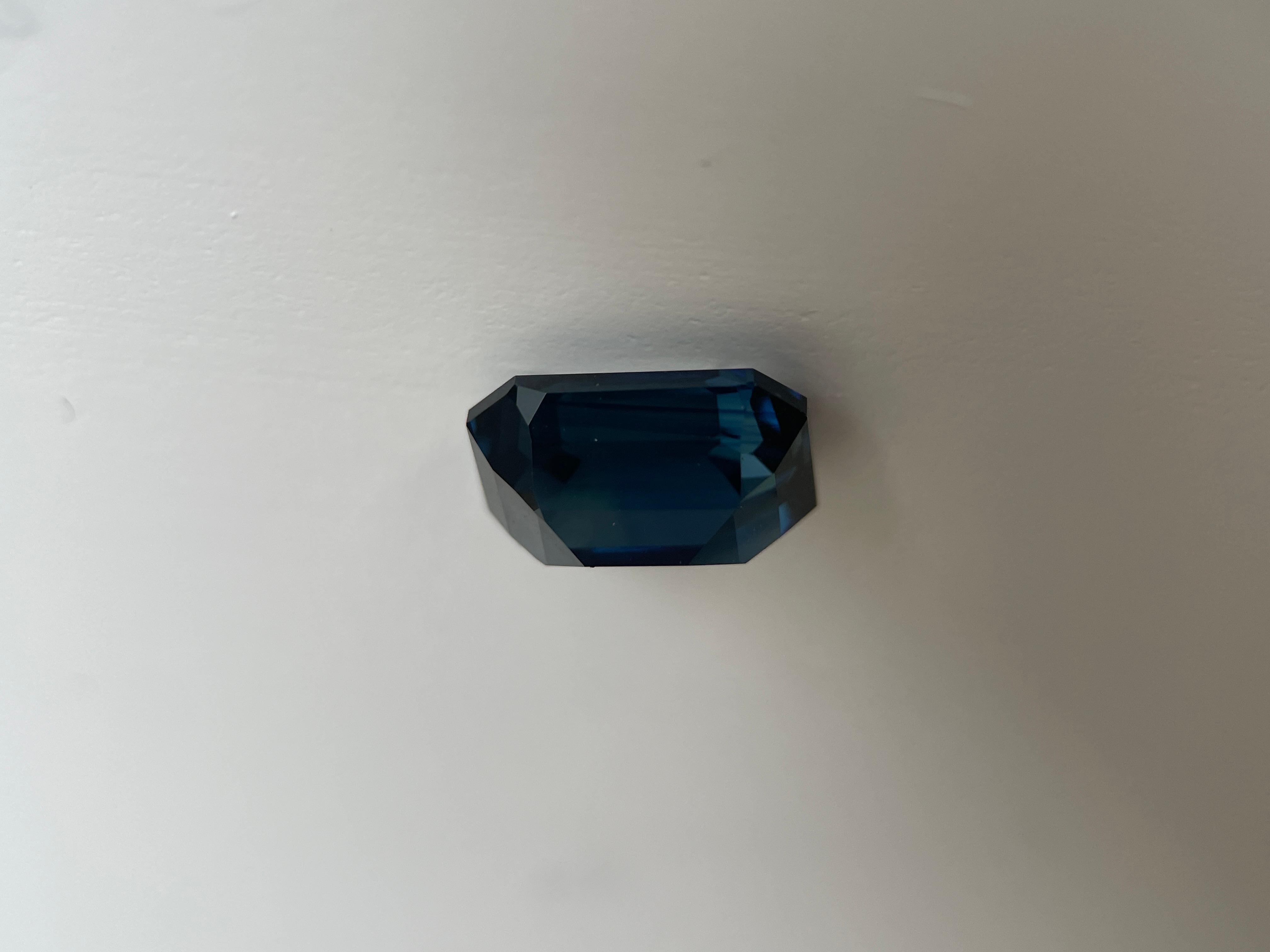 4,48ct natürlicher blauer Saphir - GIA zertifiziert im Angebot 3