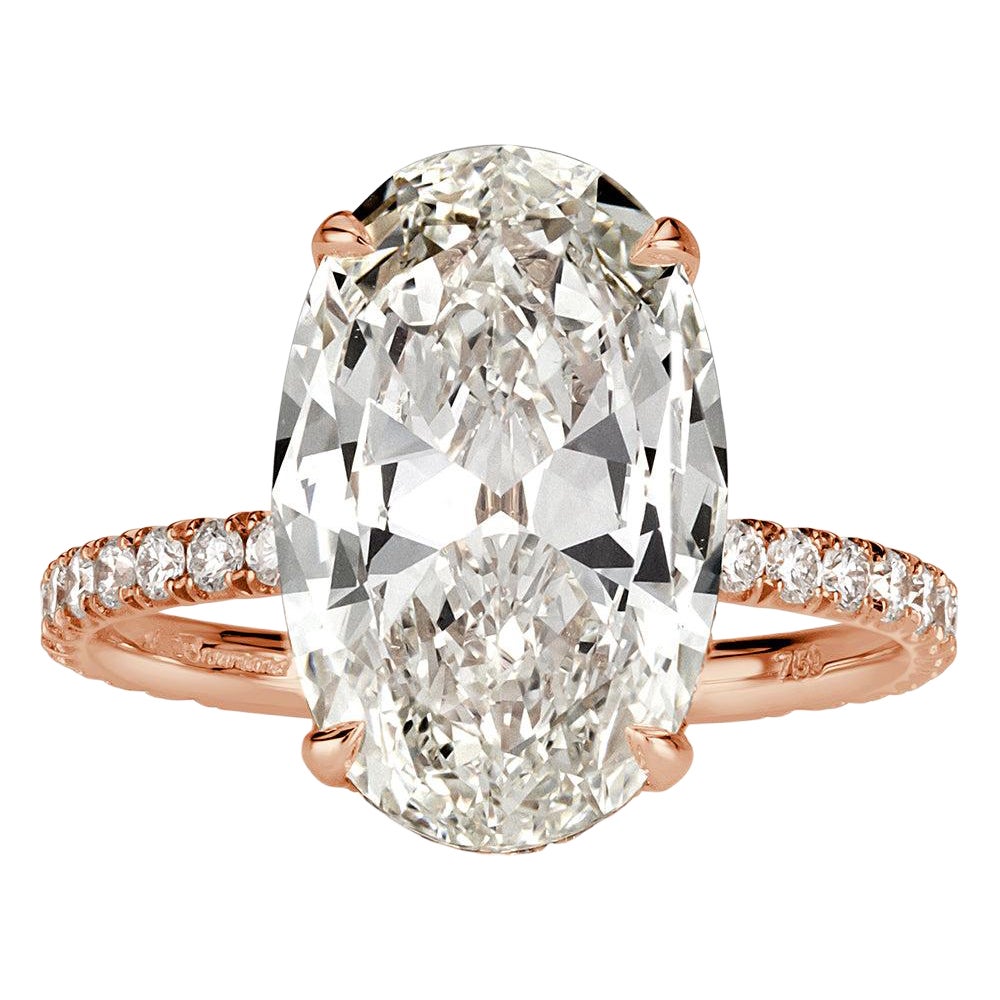 4.48ct Oval Cut Diamond Engagement Ring