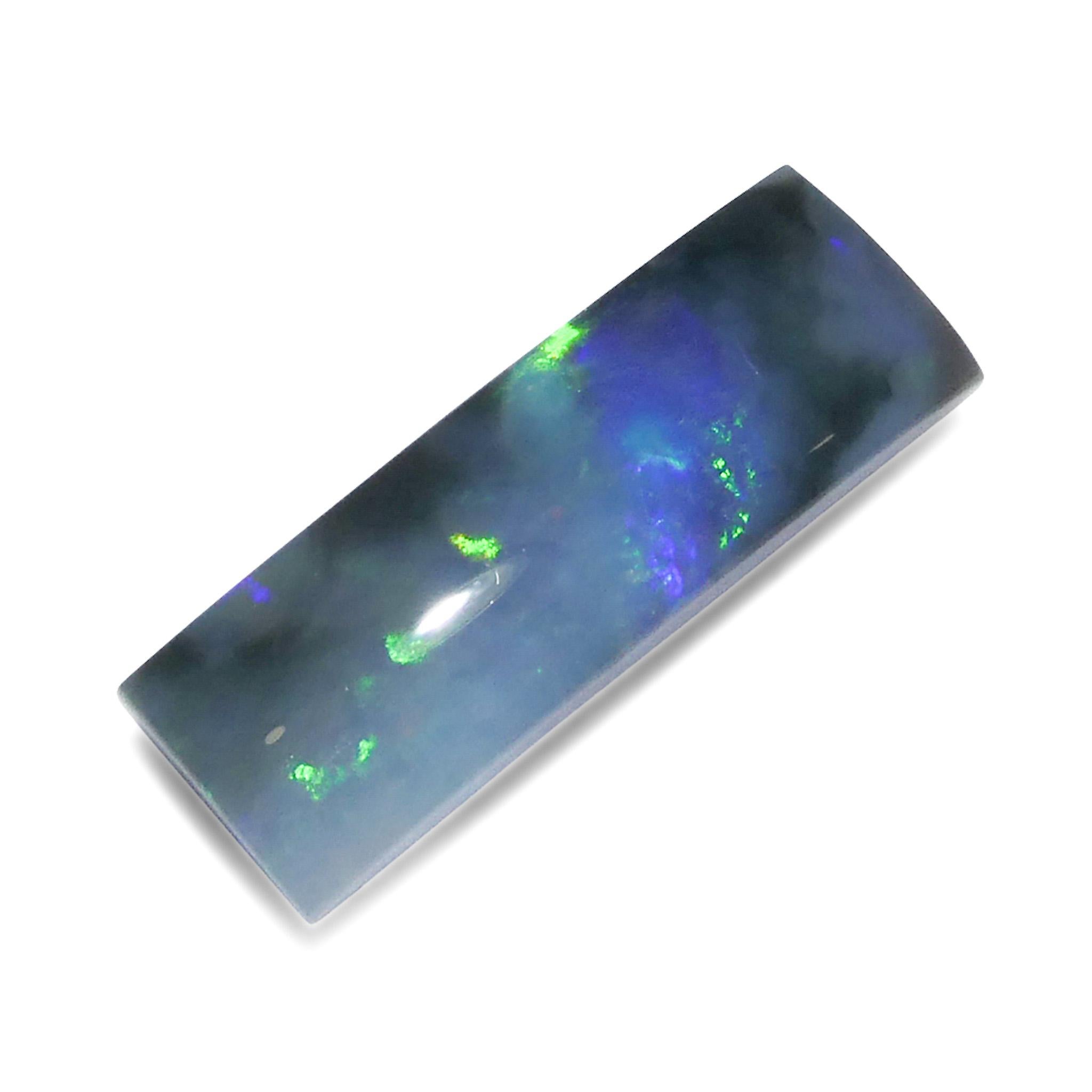 4.48ct Rectangular Cabochon Gray Opal from Australia For Sale 2