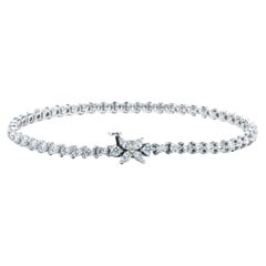 4.49 Ct Tiffany & Co. Victoria Platinum Diamond Tennis Bracelet