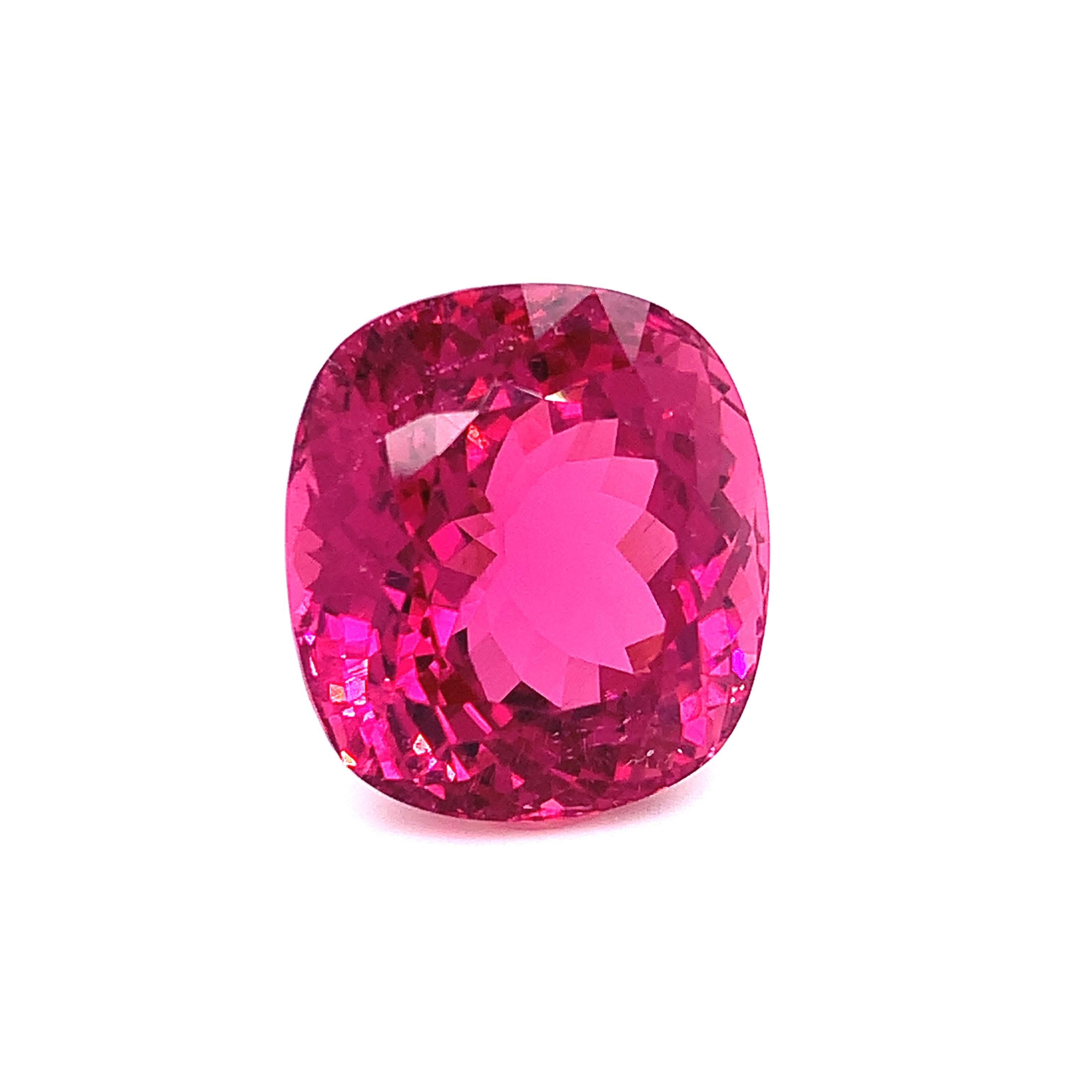 44.97 Carat Purple Pink Tourmaline, Loose Gemstone, GIA Certified 6