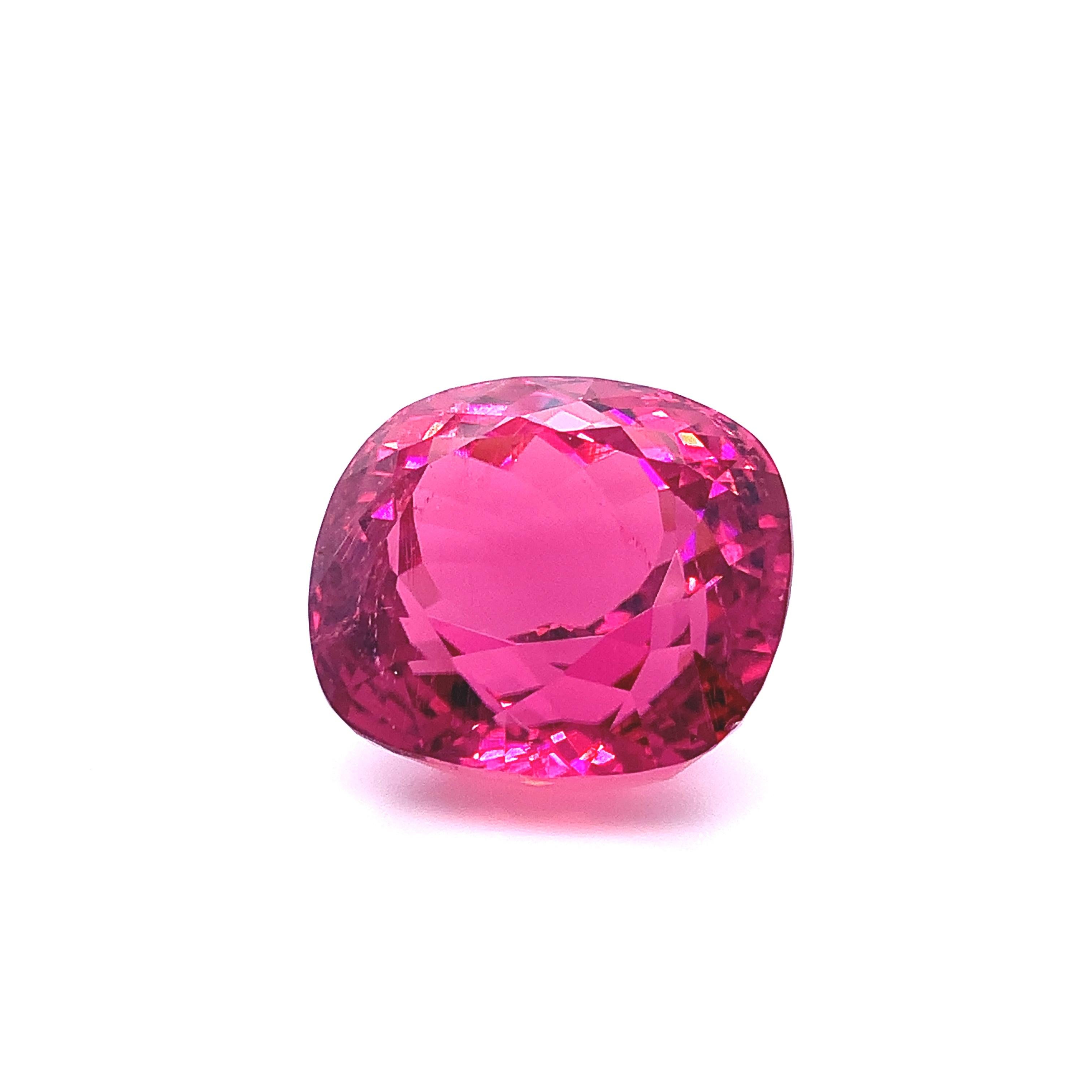44.97 Carat Purple Pink Tourmaline, Loose Gemstone, GIA Certified In New Condition In Los Angeles, CA