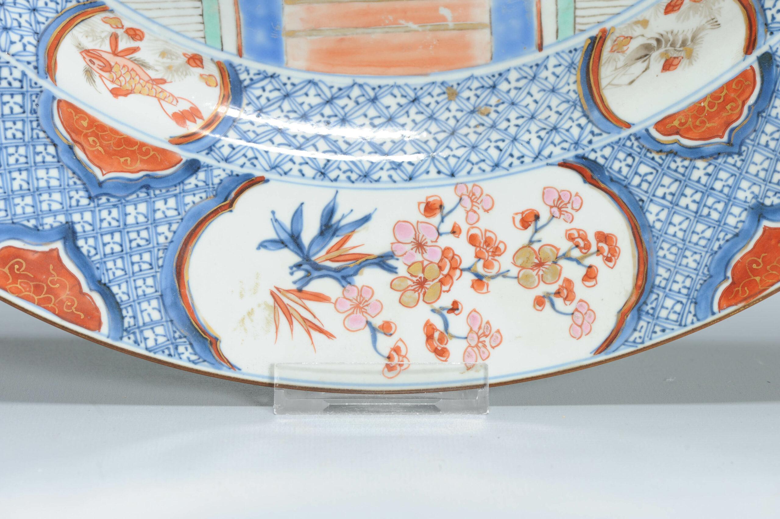 44CM 18C Kangxi/Yongzheng Cinese Piatto di Porcellana Armoriale Imari UTRECHT in vendita 5