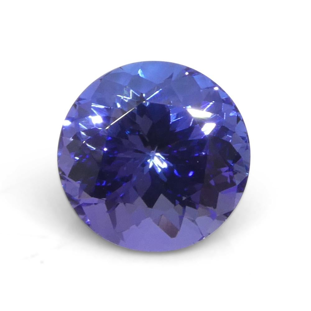 4.4ct Round Violet Blue Tanzanite from Tanzania For Sale 5