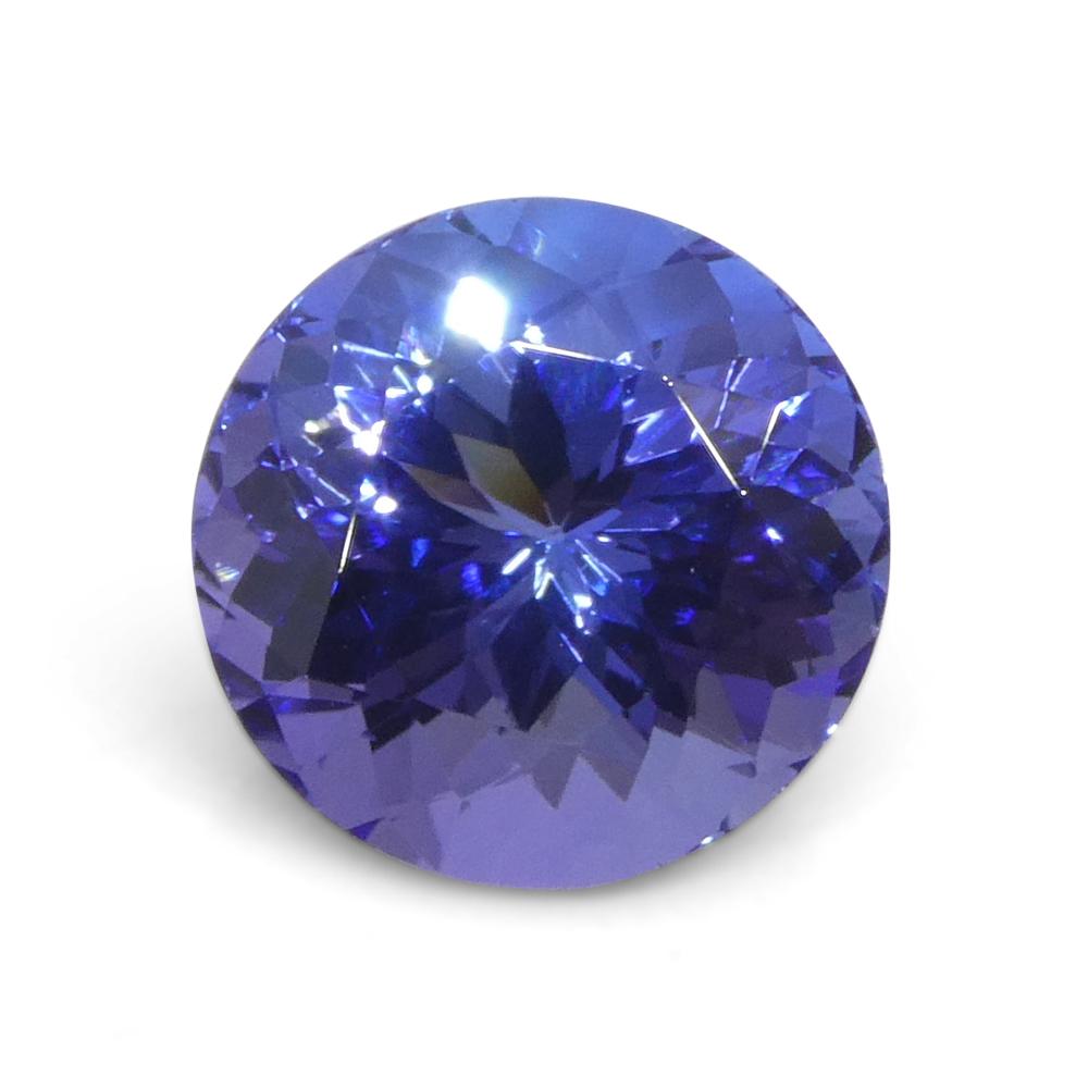 4.4ct Round Violet Blue Tanzanite from Tanzania For Sale 6