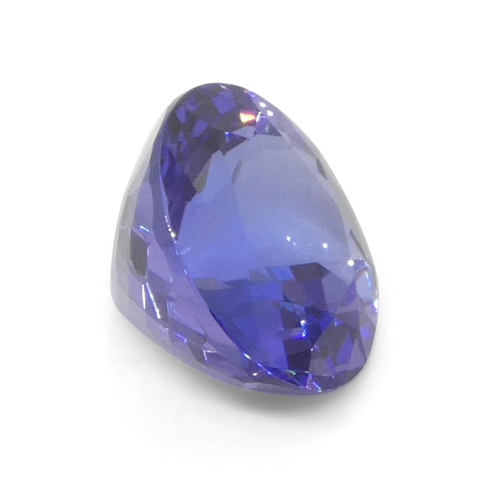 4.4ct Round Violet Blue Tanzanite from Tanzania For Sale 7