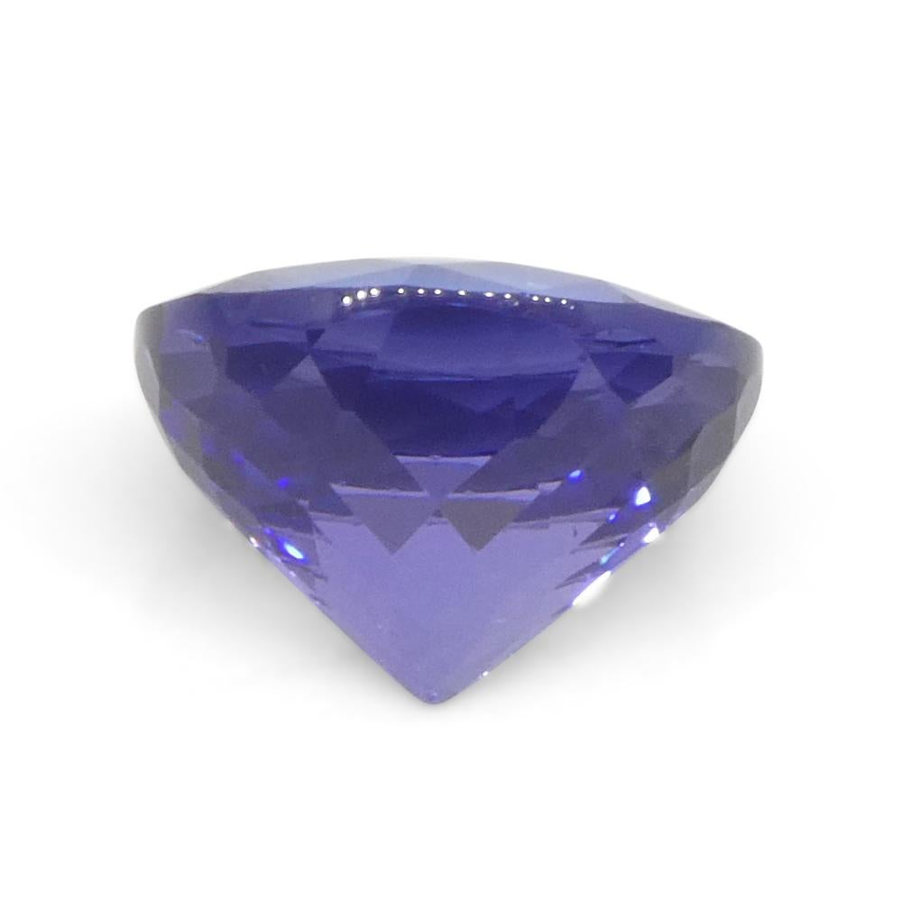4.4ct Round Violet Blue Tanzanite from Tanzania For Sale 8