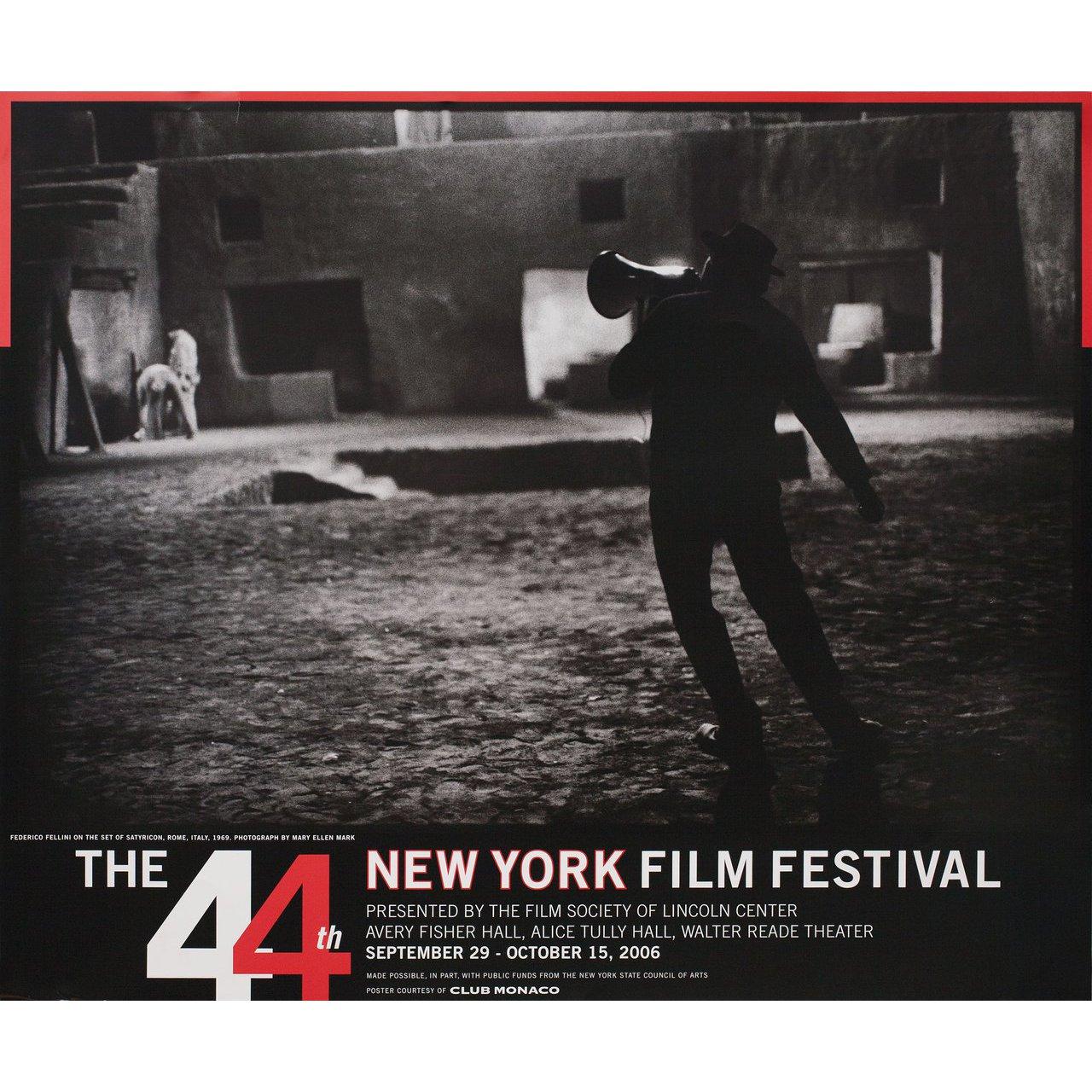 Original 2006 U.S. poster for the 1963 festival New York Film Festival. Fine condition, rolled. Please note: the size is stated in inches and the actual size can vary by an inch or more.
  