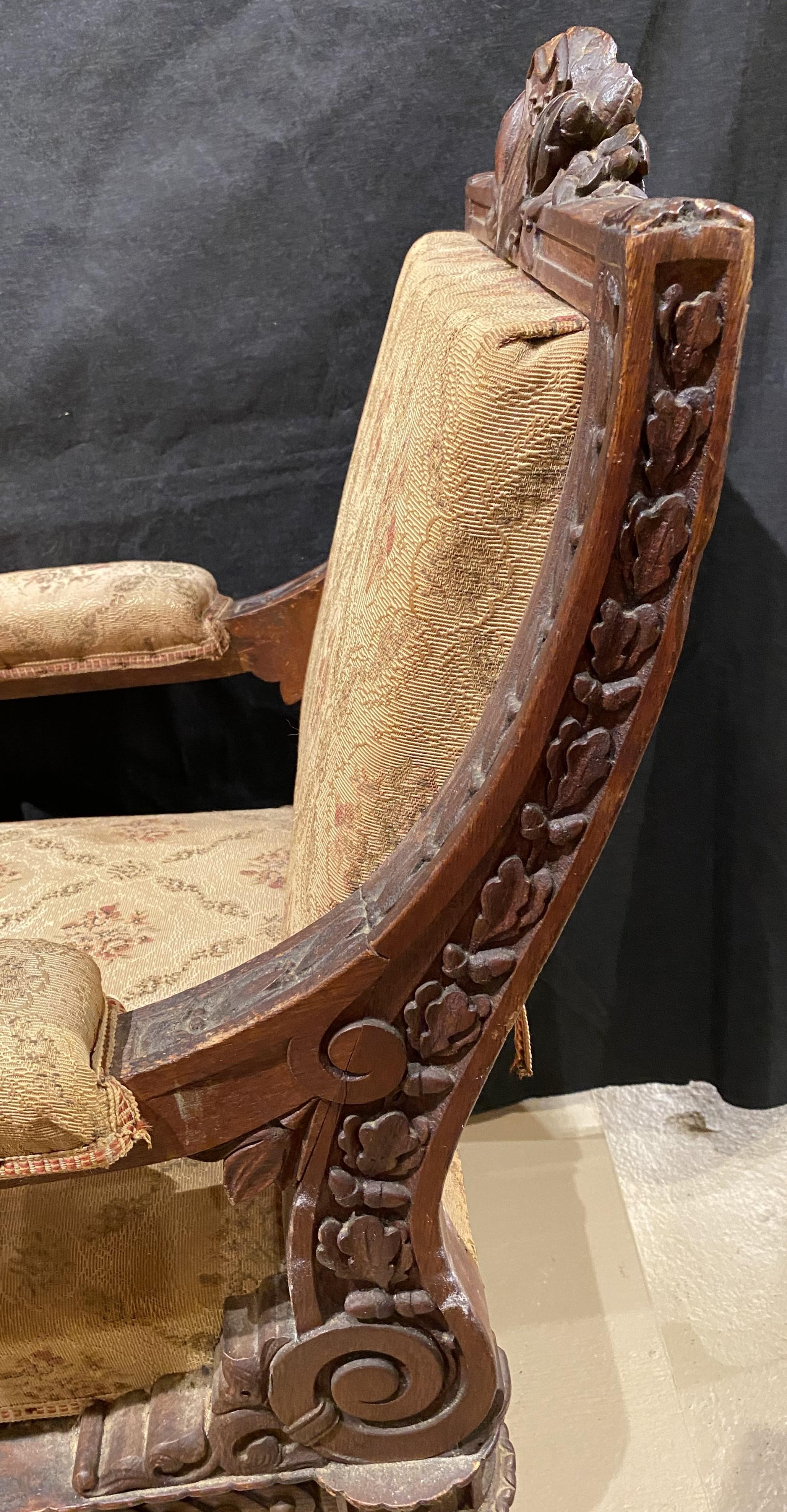 44th NH Governor Person C. Cheney Carved & Upholstered US Senate Armchair  For Sale 6