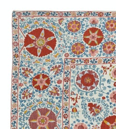 4.4x4.8 Ft Embroidered Silk Wall Hanging. Traditional Table Cover. New Bedspread