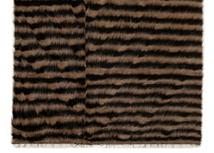 Couverture très douce de 4,4 x 6 pieds. Tapis kilim à tissage plat. Couvre-lit en laine et mohair, plaid