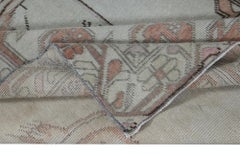 4.4x7.3 Ft Vintage Turkish Lion Pictorial Pattern Rug, Hand Knotted Wall Hanging
