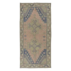 4.4x9 Ft Tapis d'Orient avec Médaillons, Tapis Tribal Fait à la Main