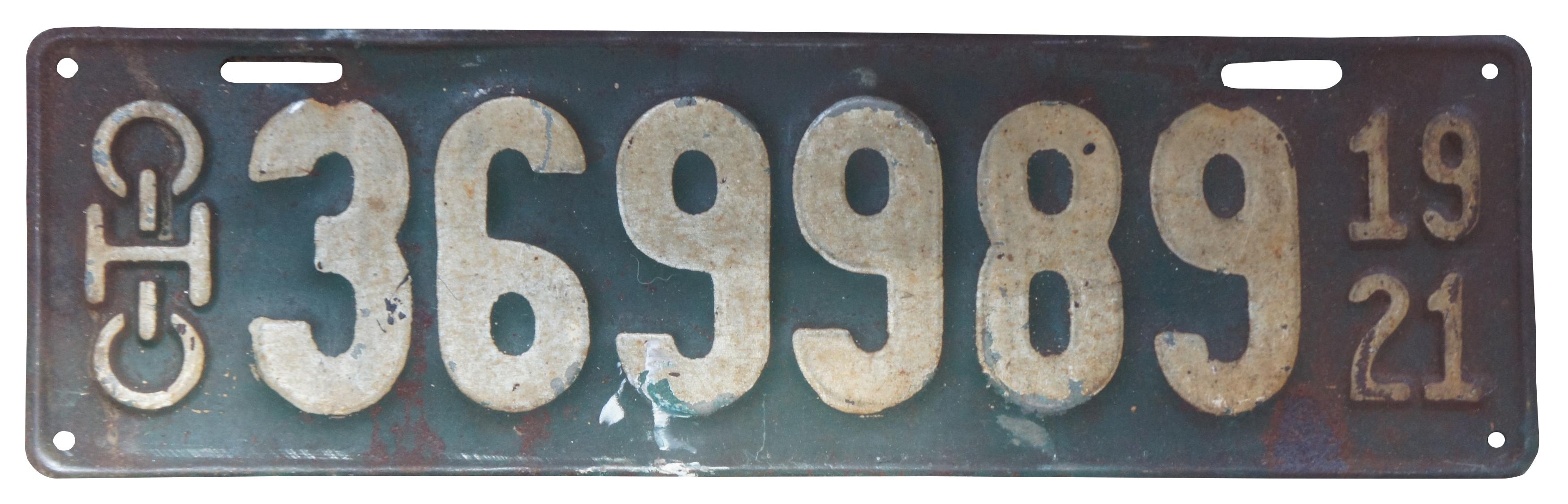 old ohio license plates