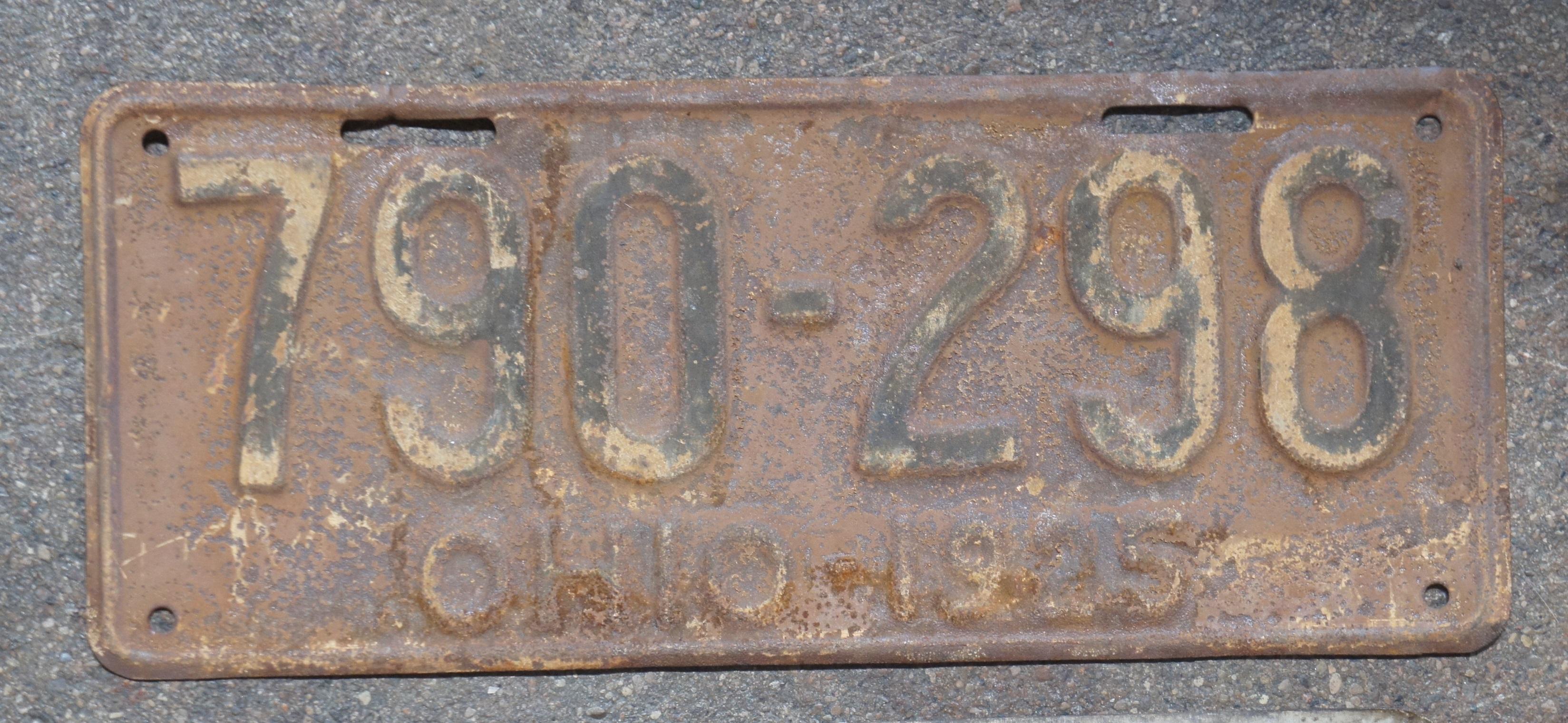 1970 ohio license plate