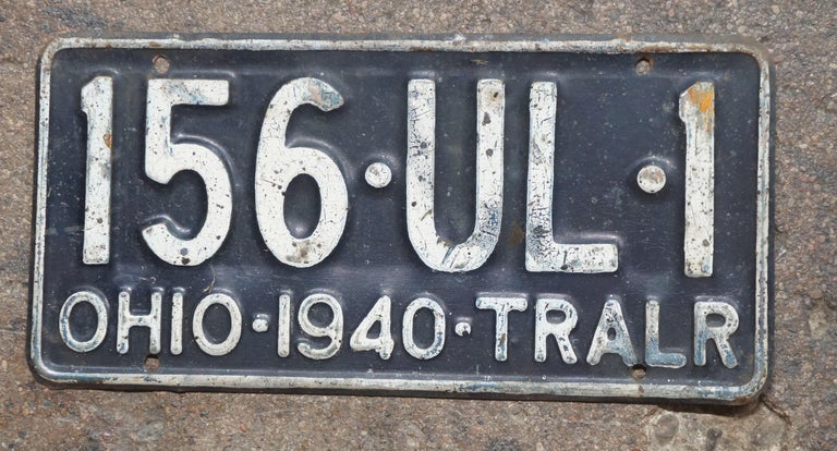 45 Antique Vintage Ohio License Plates Car Truck Trailer Auto Pair