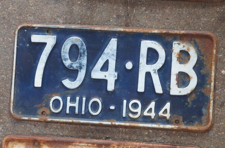 45 Antique Vintage Ohio License Plates Car Truck Trailer Auto Pair
