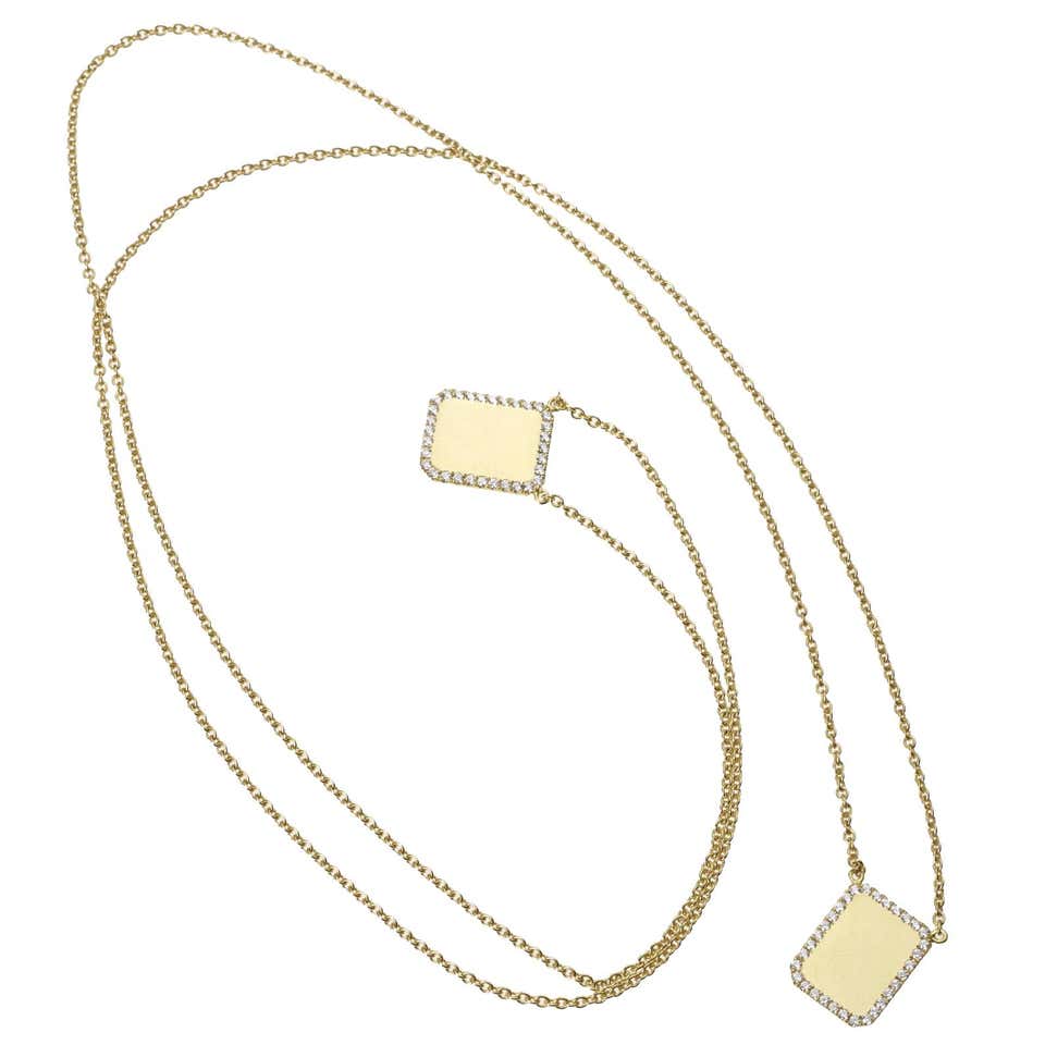 White gold scapular necklace Clearance