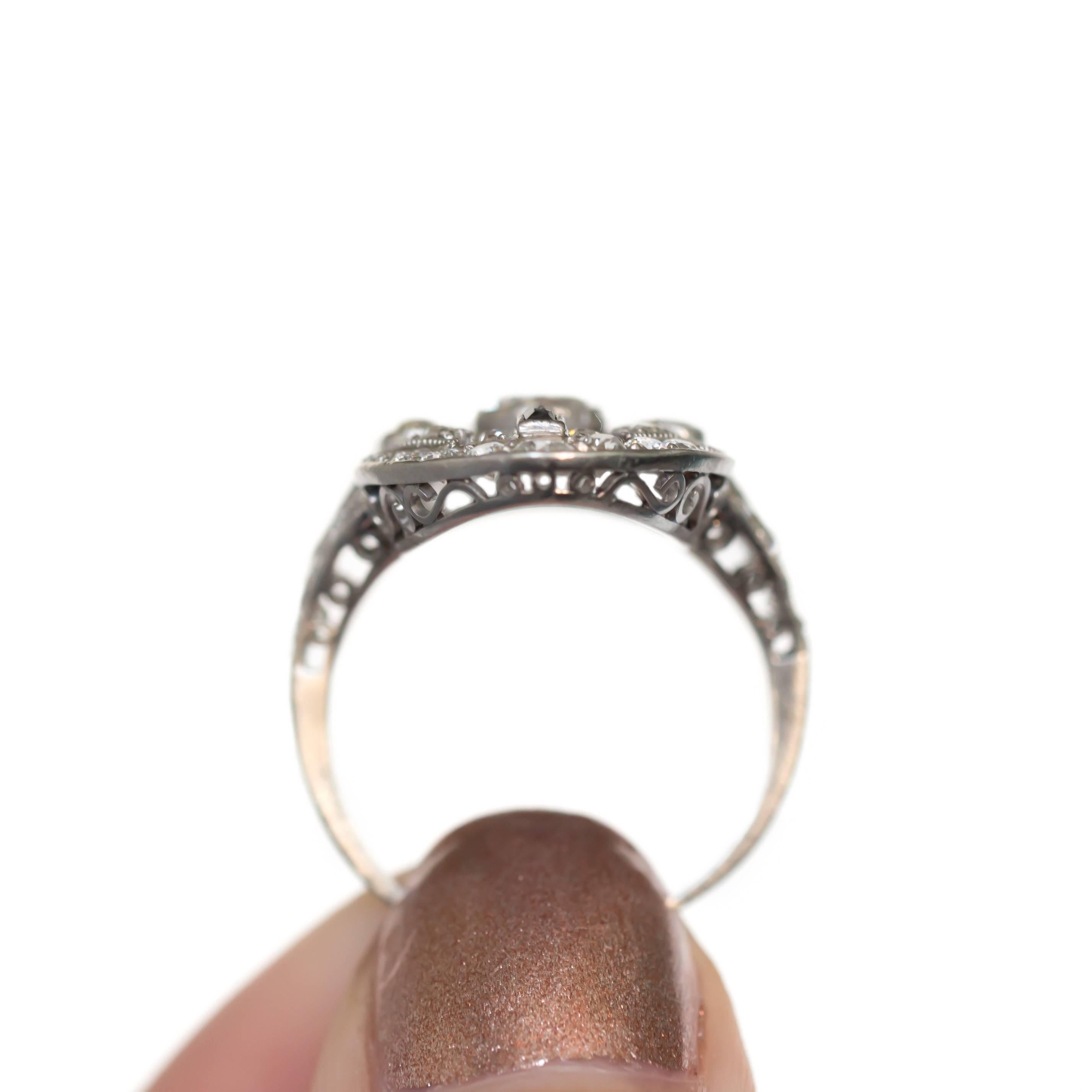 Art Deco .45 Carat Diamond Platinum Engagement Ring