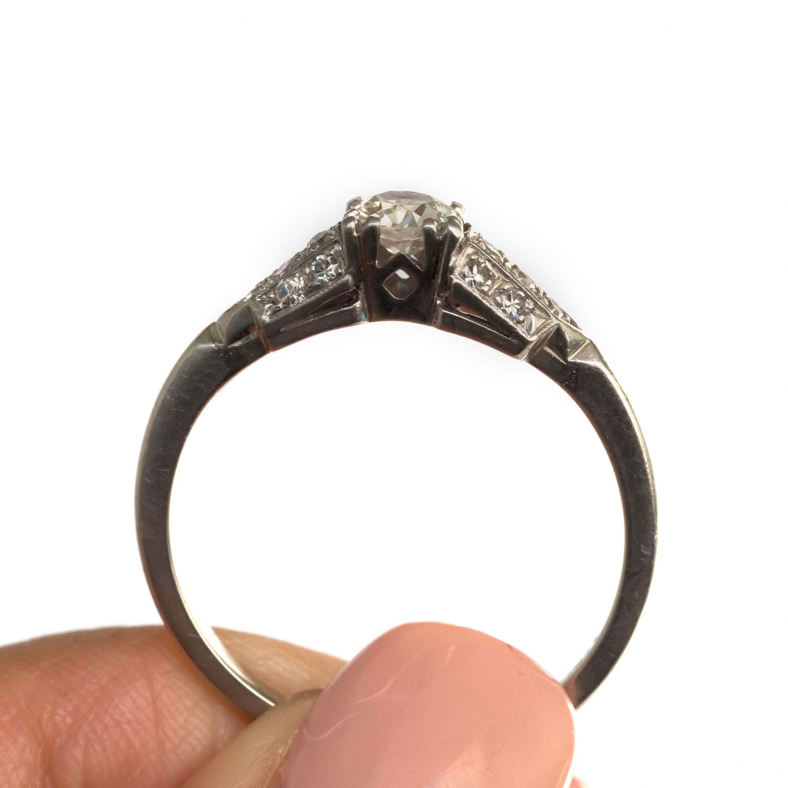45 Karat Diamant-Verlobungsring aus Platin für Damen oder Herren im Angebot