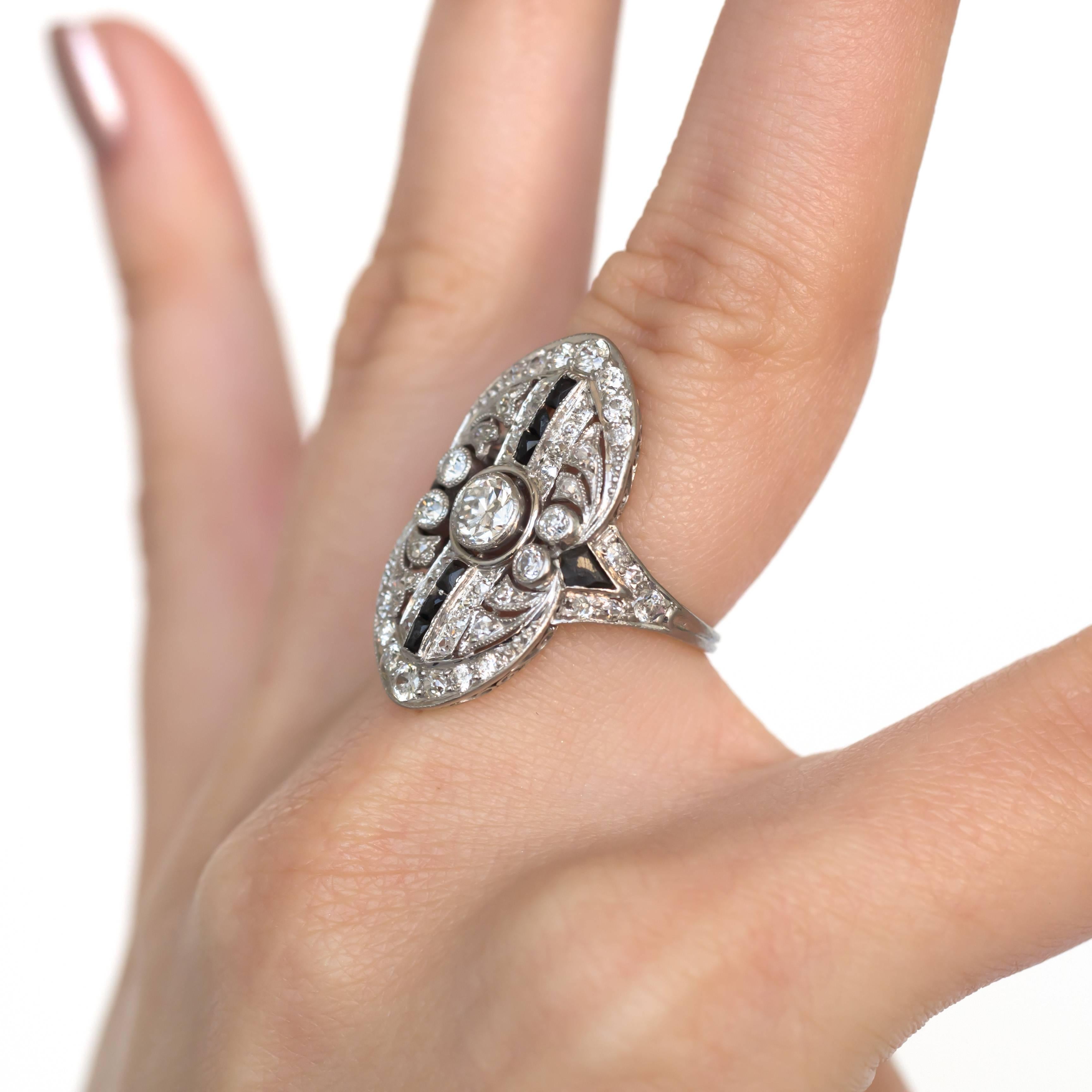 Women's .45 Carat Diamond Platinum Engagement Ring