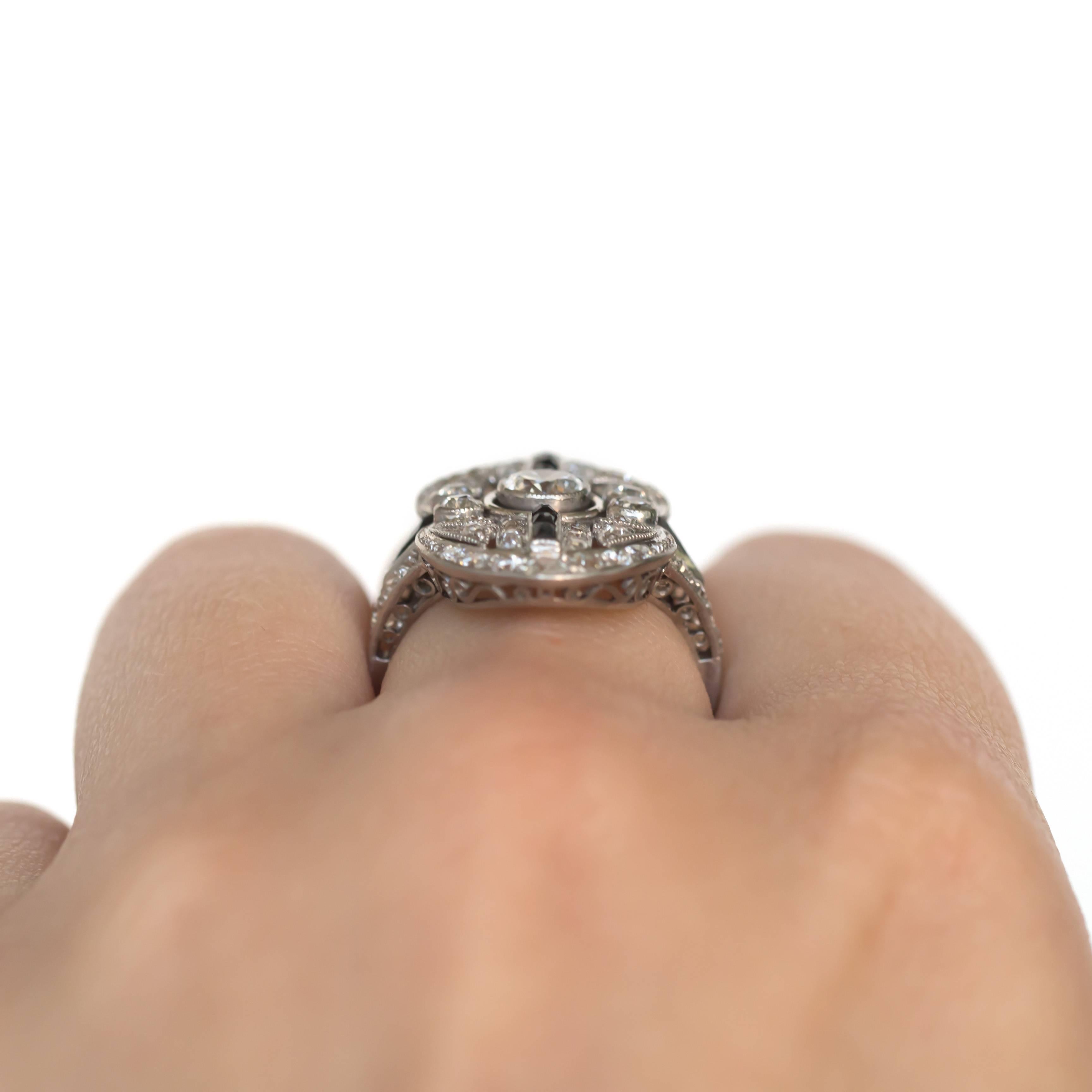 .45 Carat Diamond Platinum Engagement Ring 1