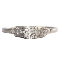 .45 Carat Diamond Platinum Engagement Ring