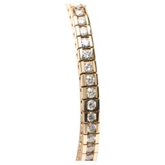 4.5 Carat Diamond Tennis Bracelet J VS1 in 20 grams of 14k Yellow Gold