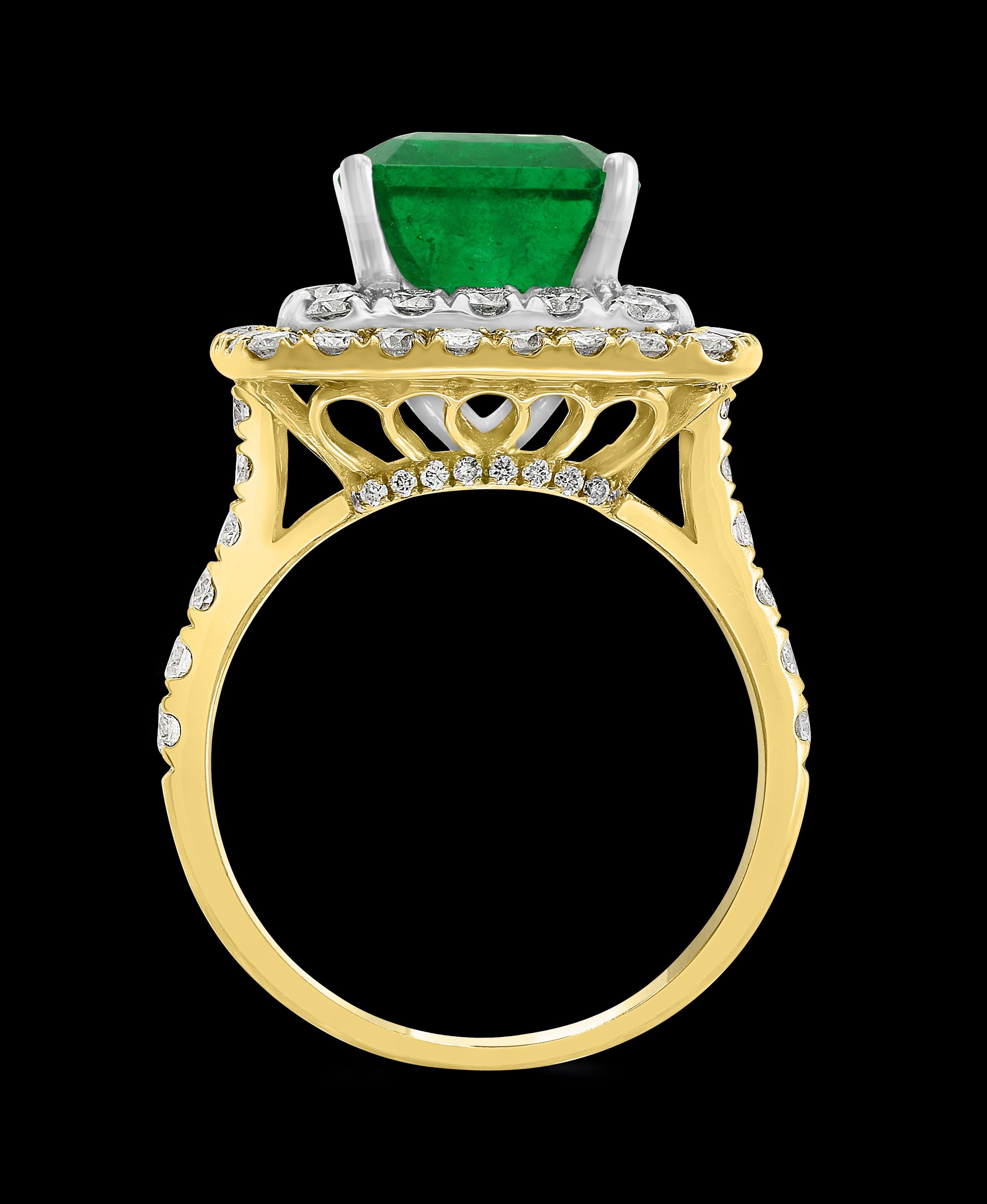 4.5 carat emerald ring