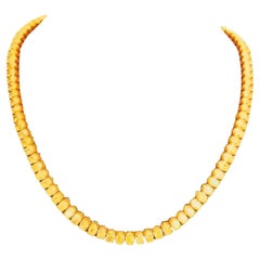 45 Carat Fancy Yellow Diamond Riviera Necklace