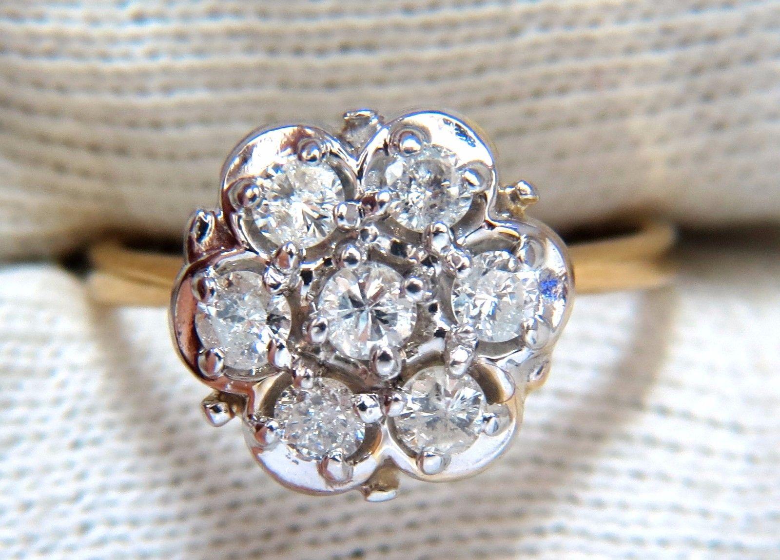 Raised Cluster deco, European Vintage Class


.45ct. Natural round diamonds cluster ring.

Rounds & Full cut Brilliants 

I-color 

I-1, I-2 clarity.

14Kt yellow gold.

3 Grams

Cluster Deck of ring: .42 inch

Depth:  .35 inch

size 5.25

Resizing