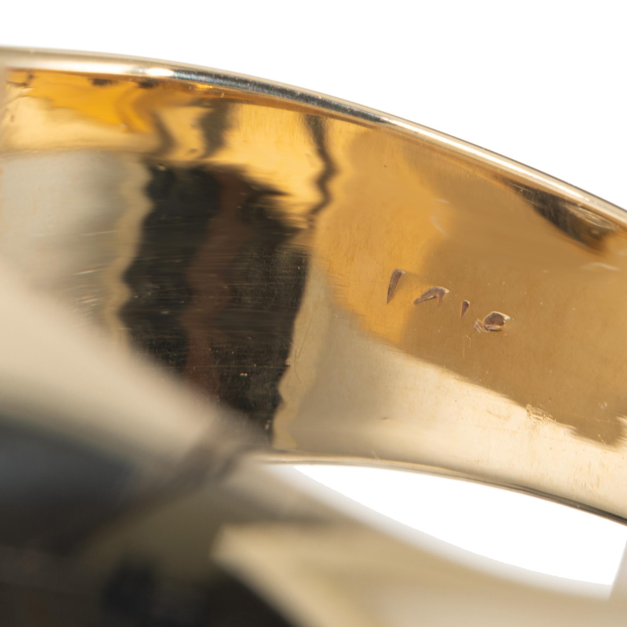 .45 Carat Old European Diamond Two Tone Gold Men's Art Deco Ring For Sale 1