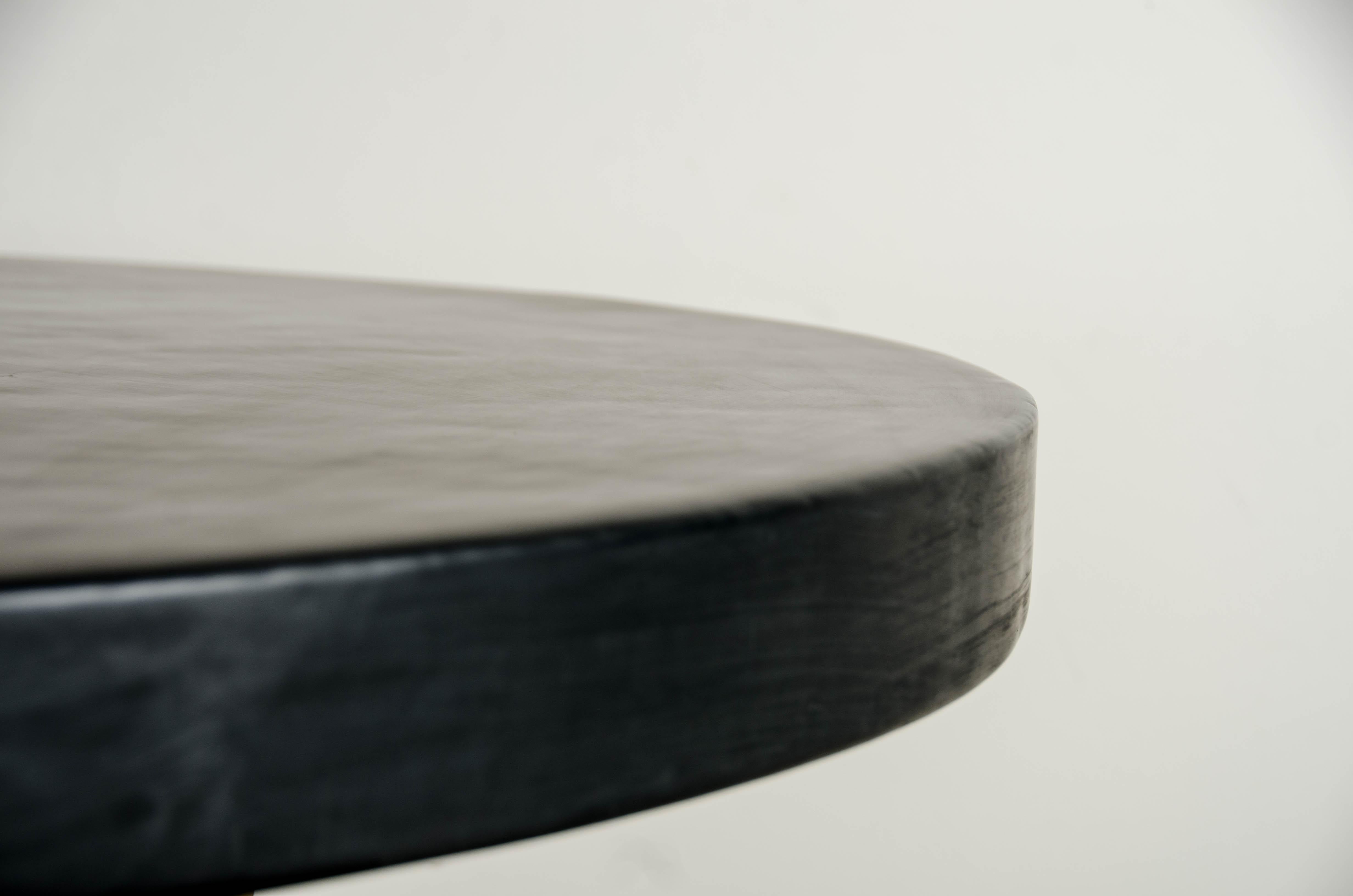Contemporary Black Lacquer Entry Table Top by Robert Kuo, Limited Edition For Sale