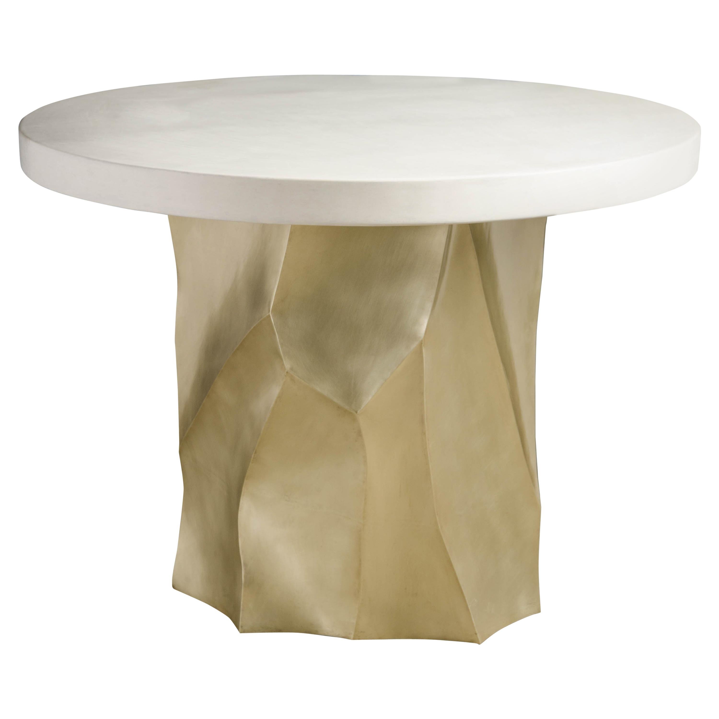 Cream Lacquer Entry Table Top by Robert Kuo, Limited Edition For Sale