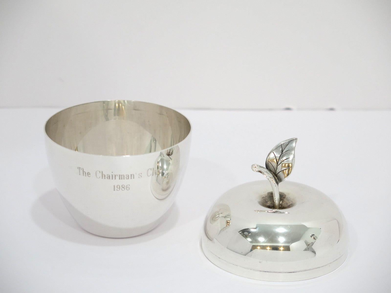 American 4.5 in - Sterling Silver Tiffany & Co. Vintage Apple-Shaped Jar