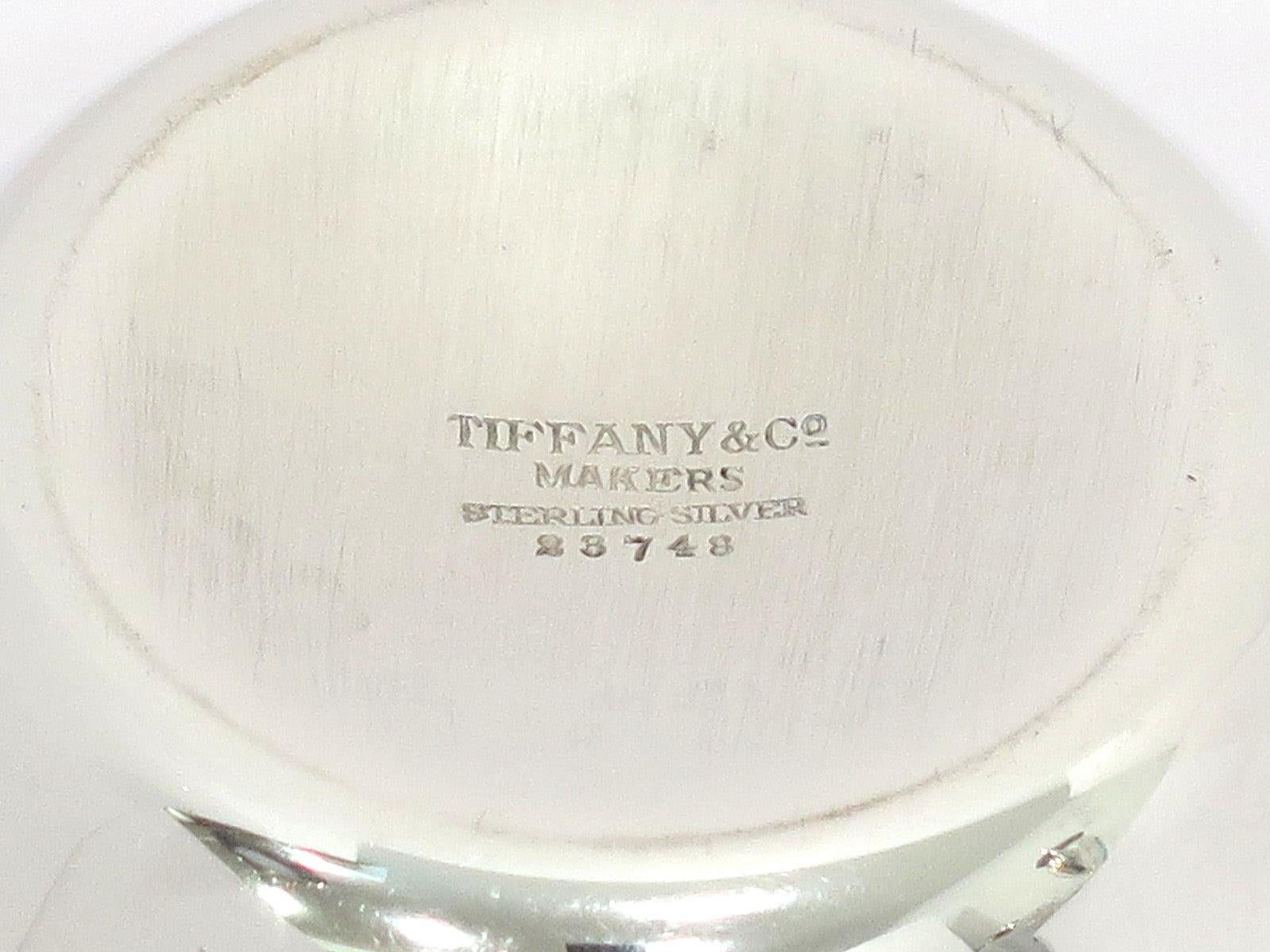 20th Century 4.5 in - Sterling Silver Tiffany & Co. Vintage Apple-Shaped Jar